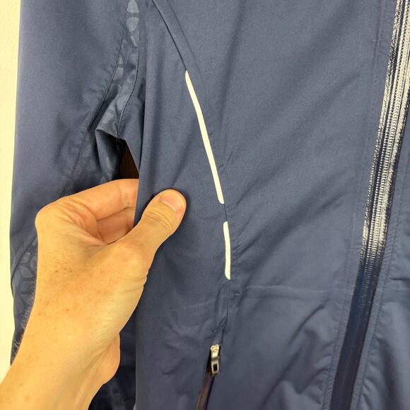 Sunice NEW Onassis Zephal Jacket Blue midnight embossed golf outdoor waterproof - Picture 6 of 15
